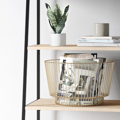 18" X 11" Metal Wire Basket - Threshold™ 3 18" X 11" Metal Wire Basket - Threshold™