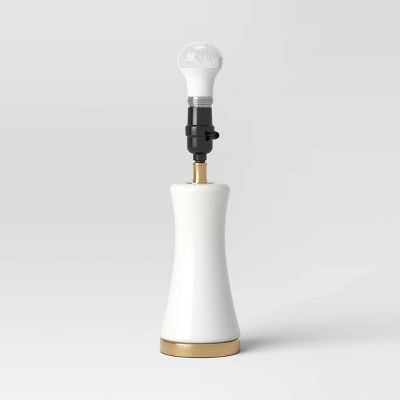 Small Opal Glass Lamp Base White - Threshold™ 7 Small Opal Glass Lamp Base White - Threshold™ - Image 5