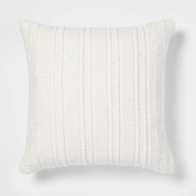 Oversized Textural Woven Throw Pillow Cream - Threshold™ 7 Oversized Textural Woven Throw Pillow Cream - Threshold™ - Image 5