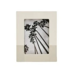 Stoneware Single Image Frame With Hand Painted Finish Cream - Threshold™ -Threshold GUEST 5cbf0de1 8842 46e6 987d 976f84bba718