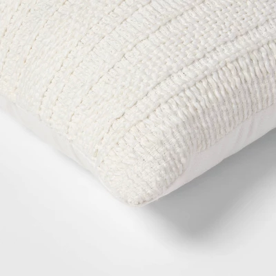 Oversized Textural Woven Throw Pillow Cream - Threshold™ 5 Oversized Textural Woven Throw Pillow Cream - Threshold™ - Image 3