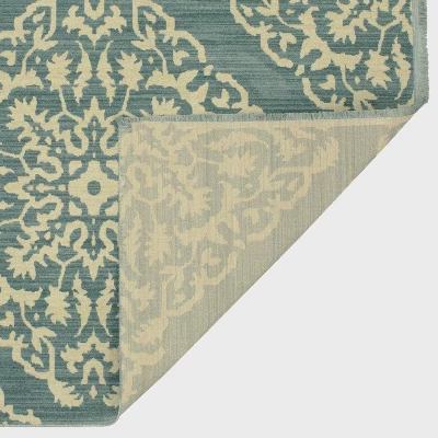 Medallion Diamond Shapes Woven Rug - Threshold 4 Medallion Diamond Shapes Woven Rug - Threshold - Image 2