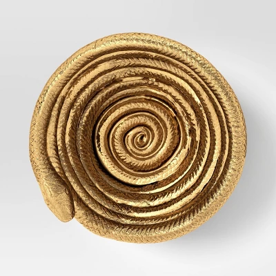 Aluminum Halloween Snake Bowl Gold - Threshold™ 4 Aluminum Halloween Snake Bowl Gold - Threshold™ - Image 2