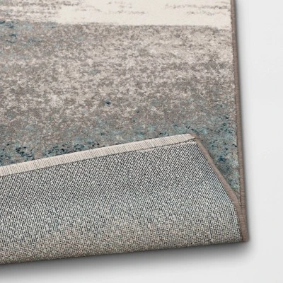 Abstract Watercolor Rug Blue - Threshold™ 5 Abstract Watercolor Rug Blue - Threshold™ - Image 3