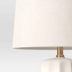 24.75"x13" Ribbed Ceramic Table Lamp Cream - Threshold™: Bedside, Nightstand, No Assembly Required 12 24.75"x13" Ribbed Ceramic Table Lamp Cream - Threshold™: Bedside, Nightstand, No Assembly Required -Threshold GUEST 63f45e03 e589 4143 aca6 a7dcb7fccaab