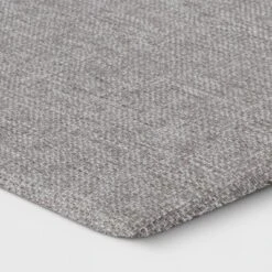 1'6"x2'6" Rectangle Indoor Floor Mat Gray - Threshold™: Kitchen Mat, Basket Weave, Flat Pile, PVC Backing -Threshold GUEST 64039ae8 64ce 4dae 991a bf9913bd8c65