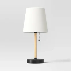 Mini Rattan Wrap Stick Table Lamp Black - Threshold™ 9 Mini Rattan Wrap Stick Table Lamp Black - Threshold™ -Threshold GUEST 64872074 519f 4dc9 9c41 eaa5ffad99e8