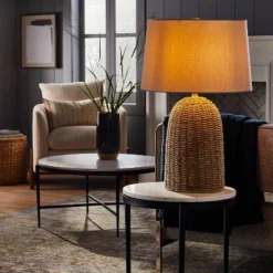 Large Seagrass Table Lamp (Includes LED Light Bulb) Natural - Threshold™ Designed With Studio McGee 7 Large Seagrass Table Lamp (Includes LED Light Bulb) Natural - Threshold™ Designed With Studio McGee -Threshold GUEST 64943ebf f327 4958 8359 309cfc0abe6e