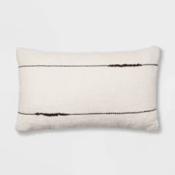 Embroidered Thin Line Lumbar Throw Pillow - Threshold™ -Threshold GUEST 65d64074 7499 45ac befe a34c208bf04d