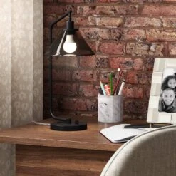 Smoked Glass Table Lamp Black - Threshold™ -Threshold GUEST 6aa5e48b be7f 4a1d be02 e170aa0937f6