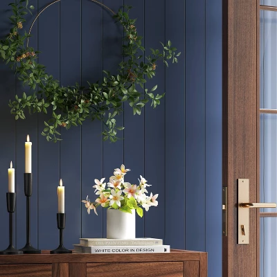 Set Of 3 Aluminum Taper Holders Black - Threshold™ 3 Set Of 3 Aluminum Taper Holders Black - Threshold™