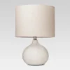 Textured Ceramic Accent Lamp Cream - Threshold™: Herringbone Pattern, No Bulb Included, UL Listed -Threshold GUEST 755a0d43 5e83 4582 a96a d96f0a939760 1