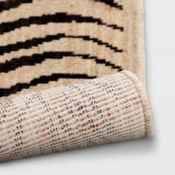 Washable Woven Zebra Accent Rug Black/Tan - Threshold™ -Threshold GUEST 775be3fb 8a31 4aca 85e7 b4e1673b3c76