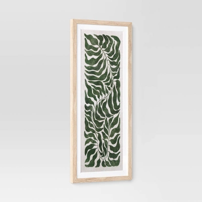 (Set Of 3) 12"x28" Modern Seaweed Framed Arts Naturals - Threshold™ 5 (Set Of 3) 12"x28" Modern Seaweed Framed Arts Naturals - Threshold™ - Image 3
