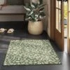 2'x3' Botanical Washable Accent Rug Fern Green - Threshold™ -Threshold GUEST 79c2975d 56d7 440c b250 619150fa9c4d