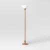 Torchiere Floor Lamp Natural Brown - Threshold™ -Threshold GUEST 7ae75372 f331 487d 852f 801a4ed314de