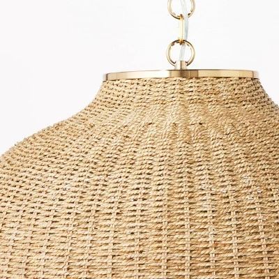 Large Seagrass Pendant Table Lamp Brown - Threshold™ Designed With Studio McGee 7 Large Seagrass Pendant Table Lamp Brown - Threshold™ Designed With Studio McGee - Image 5