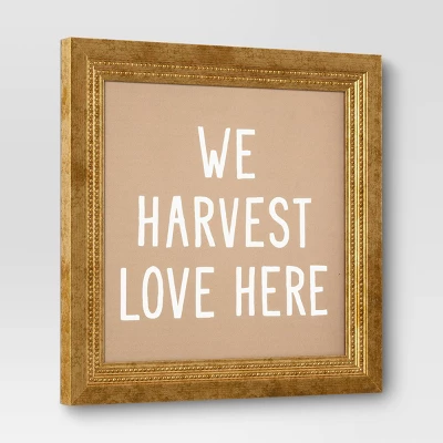 16" X 16" Harvest Love Framed Canvas Board - Threshold™ 4 16" X 16" Harvest Love Framed Canvas Board - Threshold™ - Image 2