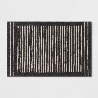 2'6"x4' Washable Knitted Stripe Accent Rug - Threshold™ 6 2'6"x4' Washable Knitted Stripe Accent Rug - Threshold™ - Image 4