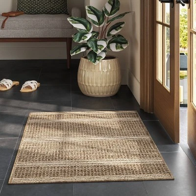 2'x3' Washable Tufted Accent Rug Brown - Threshold™ 3 2'x3' Washable Tufted Accent Rug Brown - Threshold™