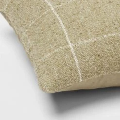 Oblong Windowpane Woven Decorative Throw Pillow Green - Threshold™ -Threshold GUEST 7f3cf003 e862 443f a263 8ad99d00133e