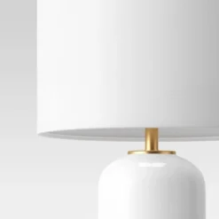 Large Assembled Rounded Cylinder Glass Table Lamp (Includes LED Light Bulb) White - Threshold™ 7 Large Assembled Rounded Cylinder Glass Table Lamp (Includes LED Light Bulb) White - Threshold™ -Threshold GUEST 816bed6f 7dc5 4bde b4d2 bc89c9eb7158