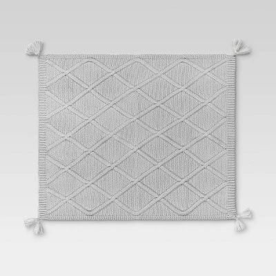 Chunky Diamond Knit Throw Blanket - Threshold™ 4 Chunky Diamond Knit Throw Blanket - Threshold™ - Image 2