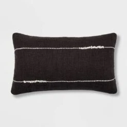 Embroidered Thin Line Lumbar Throw Pillow - Threshold™ -Threshold GUEST 83519d45 3b50 42e9 acdb 2aa37482f1a7