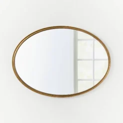 26" X 36" Oval Shape Antique Mirror Brass - Threshold™ Designed With Studio McGee -Threshold GUEST 85fc05a1 1747 4c0e ba5e d5fae5715021