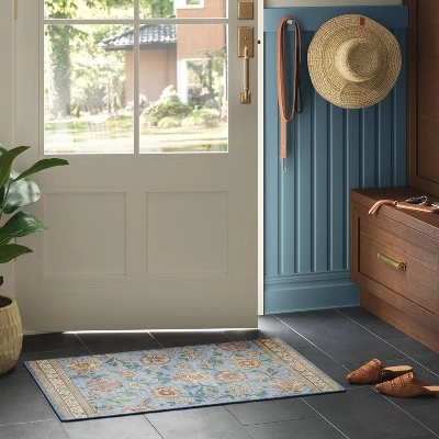 2'x3' Laurel Comfort Mat Accent Rug Blue - Threshold™ 3 2'x3' Laurel Comfort Mat Accent Rug Blue - Threshold™