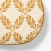 Golden Yellow And Cream Leaf Pattern Round Pillow - 16" - Threshold Designed With Studio McGee -Threshold GUEST 865c3c05 c40d 4da0 8f4f 7c4dad815658