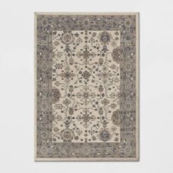 Jewel Boarder Persian Woven Rug Brown - Threshold 8 Jewel Boarder Persian Woven Rug Brown - Threshold -Threshold GUEST 8b105cf1 5e95 41fa b515 aeb27af7088f