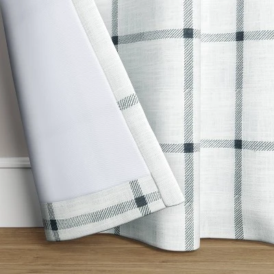 1pc Blackout Window Curtain Panel Gray - Threshold™ 4 1pc Blackout Window Curtain Panel Gray - Threshold™ - Image 2