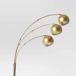 75.5"x29.5" Span 3-Head Metal Globe Floor Lamp Brass - Threshold™ 7 75.5"x29.5" Span 3-Head Metal Globe Floor Lamp Brass - Threshold™ -Threshold GUEST 8e157d15 c278 49ac 9708 273e760dcead 1