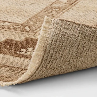 5'x7' Hand Knotted Wool Area Rug Brown/Cream - Threshold™ Designed With Studio McGee 5 5'x7' Hand Knotted Wool Area Rug Brown/Cream - Threshold™ Designed With Studio McGee - Image 3