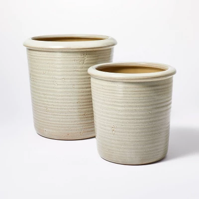 Small Ceramic Reactive Glaze Planter - Threshold™ Designed With Studio McGee 5 Small Ceramic Reactive Glaze Planter - Threshold™ Designed With Studio McGee - Image 3