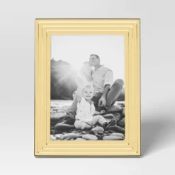 5"x7" Metal Table Picture Frame Plated Brass - Threshold™ 6 5"x7" Metal Table Picture Frame Plated Brass - Threshold™ -Threshold GUEST 932b39b1 14f1 4246 9a98 d90609618fd6