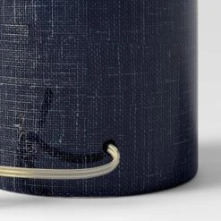 Linen Textured Ceramic Large Lamp Base Dark Blue - Threshold™ 5 Linen Textured Ceramic Large Lamp Base Dark Blue - Threshold™ -Threshold GUEST 93e8e7cd 9b21 468d b42b fbdbba4db22c