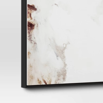 30" X 24" 2pk Marble Framed Printed Canvases Black/Tan - Threshold™ 6 30" X 24" 2pk Marble Framed Printed Canvases Black/Tan - Threshold™ - Image 4