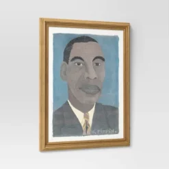 16" X 20" Self Portrait II By Horace Pippin Vintage Framed Wall Cotton Canvas Gold - Threshold™ 6 16" X 20" Self Portrait II By Horace Pippin Vintage Framed Wall Cotton Canvas Gold - Threshold™ -Threshold GUEST 950588a5 e907 4ea8 867e 07dccd6b8292