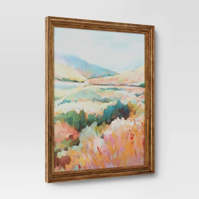 24"x30" Colorful Landscape Canvas Board Framed Art - Threshold™ 4 24"x30" Colorful Landscape Canvas Board Framed Art - Threshold™ - Image 2