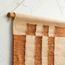 24" X 36" Hand Woven Jute/Polyester Wall Art With Wooden Dowel - Threshold™ -Threshold GUEST 97f48457 4e1f 4c9e 9aea 6019a16a2481