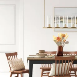 Lyndon Linear Chandelier Brass - Threshold™ 7 Lyndon Linear Chandelier Brass - Threshold™ -Threshold GUEST 98958590 6250 427c bf3b d2289580e233