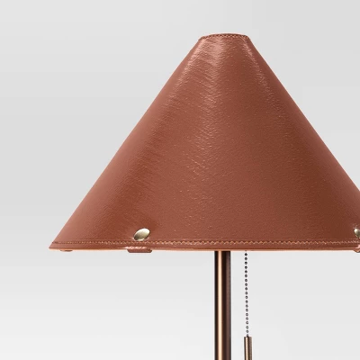 Floor Lamp With Leather Shade Brown - Threshold™ 5 Floor Lamp With Leather Shade Brown - Threshold™ - Image 3