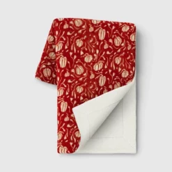 Mini Pumpkin Printed Plush With Shearling Reverse Throw Blanket - Threshold™ -Threshold GUEST 9af20451 1dcd 4285 8a02 b43468ab2226