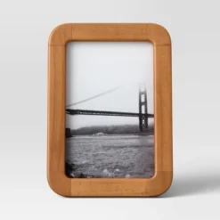 Rounded Corner Medium Wood Single Image Table Frame Brown - Threshold™ -Threshold GUEST 9b3f6f75 97f6 4c57 9490 5e78fa701d02