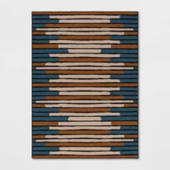 Striped Area Rug Turquoise/Yellow - Threshold™ 10 Striped Area Rug Turquoise/Yellow - Threshold™ -Threshold GUEST 9da81119 9ad2 4560 b0e1 0000b20b1a56