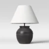 21.25"x17" Large Ceramic Table Lamp Black - Threshold™: Embossed Detail, No Assembly Required 2 21.25"x17" Large Ceramic Table Lamp Black - Threshold™: Embossed Detail, No Assembly Required -Threshold GUEST 9e2cb615 6ea4 4001 942b 2042251b2356