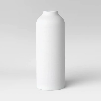 Textured Ceramic Vase White - Threshold™ 5 Textured Ceramic Vase White - Threshold™ - Image 3