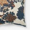 Cream-Navy-Olive Jacquard Tree Pillow 24x24 - Threshold Designed With Studio McGee